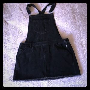 American Eagle black overall dress